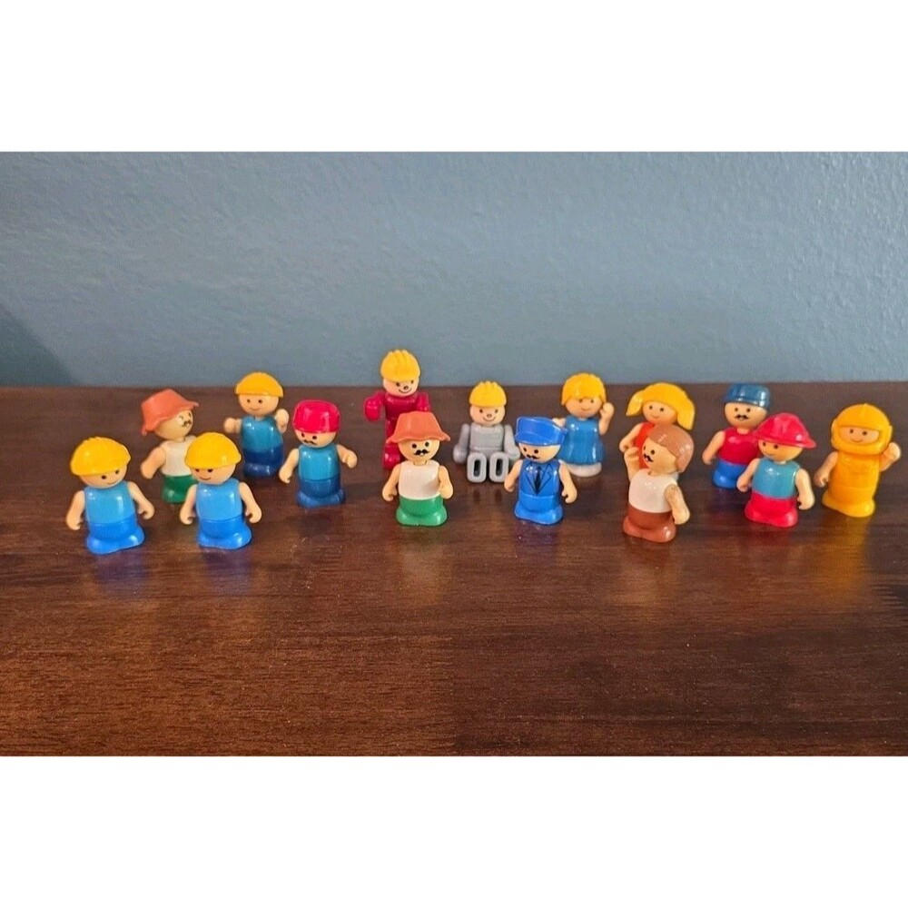 1980's Playskool Lil Playmates People Movable 2" Mini Figures Vintage Lot of 15